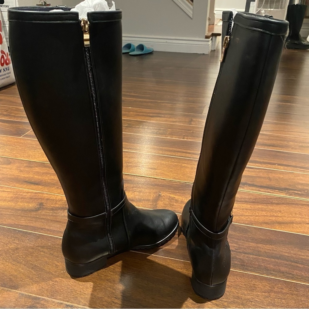 Faux leather long boots - Picture 3 of 4